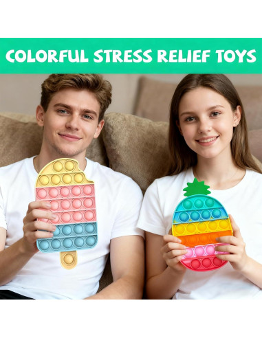 Set de Juguetes Antiestrés QETRABONE 4 Pcs para Alivio