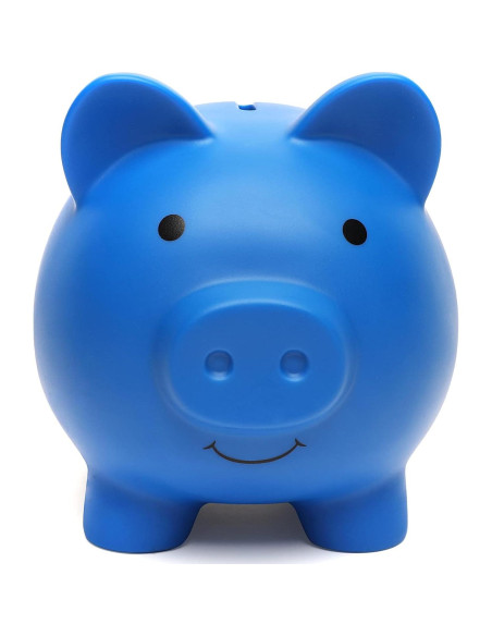 Banco de Cerdito Irrompible Grneric RXZ1 Azul para Niños