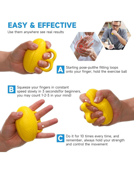 Bola de Compresión Fanwer para Dedos y Muñeca 11x9.5cm