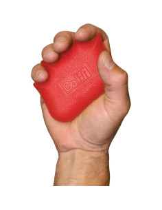 Agarre de Gel GoFit para Fortalecimiento Firme Rojo 2