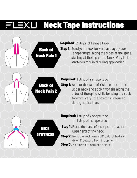 Cinta de Kinesiología FlexU Pro-Combo-Pack 10,16 cm Rosa