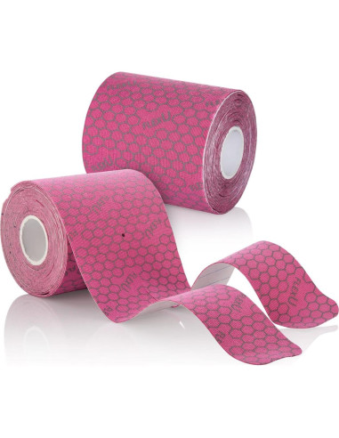 Cinta de Kinesiología FlexU Pro-Combo-Pack 10,16 cm Rosa