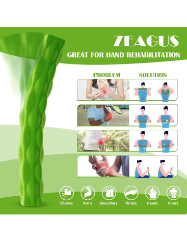 Barra de Resistencia ZEAGUS para Terapia Física 4 Piezas