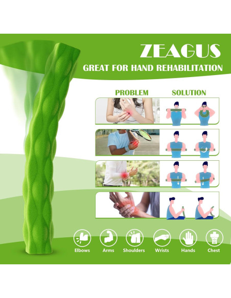 Barra de Resistencia ZEAGUS para Terapia Física 4 Piezas