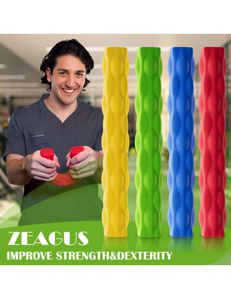 Barra de Resistencia ZEAGUS para Terapia Física 4 Piezas