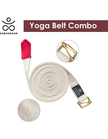 Correa de Yoga Samadhaan Ajustable Doble Grosor 2 Unidades