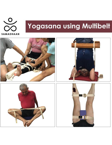 Correa de Yoga Samadhaan Ajustable Doble Grosor 2 Unidades