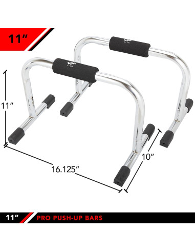 Barras de Flexión JFIT Pro 11" con Agarraderas Antideslizantes