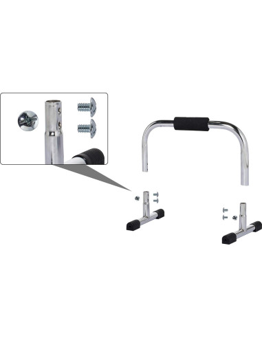 Barras de Flexión JFIT Pro 11" con Agarraderas Antideslizantes