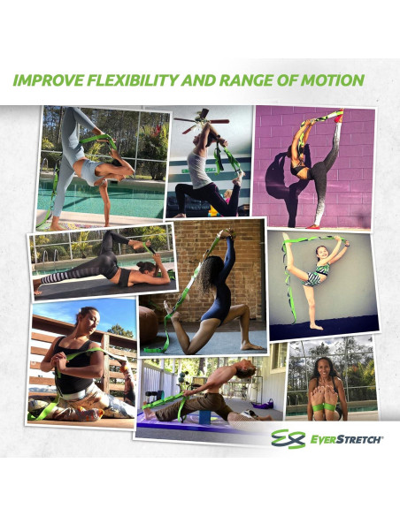 Correa de Estiramiento No Elástica EverStretch 2.07m Verde