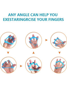 Fortalecedor de Agarre de Mano HSP-HSWITI - 6 Piezas Silicona 2