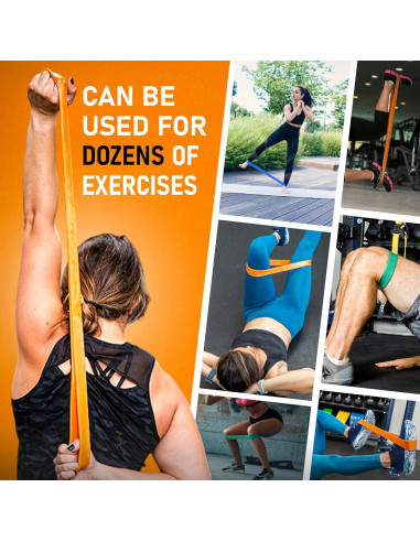 Banda de Resistencia Profesional Banda Platinum Azul Media