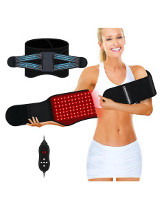 Cinturón Terapia Luz Roja KingPavonini 3 en 1 Alivio Dolor