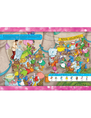 Disney Princess, Moana, Airiel, Rapunzel, and More! - 3D Look and Find Activity Book! - Tiara 3D Glasses Included! - PI Kids