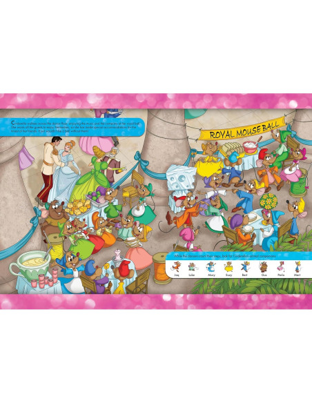 Disney Princess, Moana, Airiel, Rapunzel, and More! - 3D Look and Find Activity Book! - Tiara 3D Glasses Included! - PI Kids