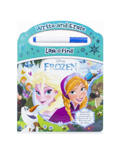 Disney Frozen - Write-and-Erase Look and Find - Wipe Clean Learning Board - PI Kids