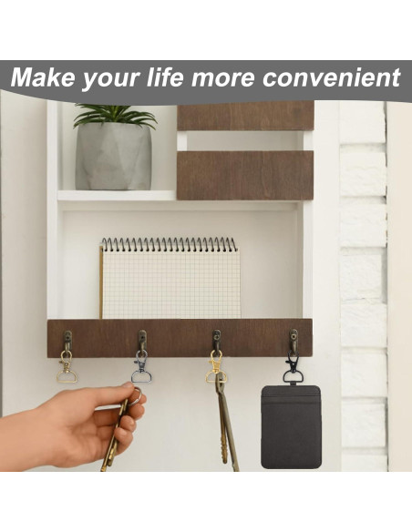 60 Ganchos de Clip Giratorios HXSEMAYIG para Llaveros 3.8 cm