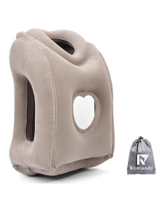 Almohada de Viaje Inflable Kimiandy 53 cm Gris Oscuro