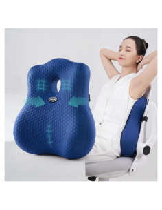 Almohada Lumbar Ergonómica Seeknow Espuma Viscoelástica