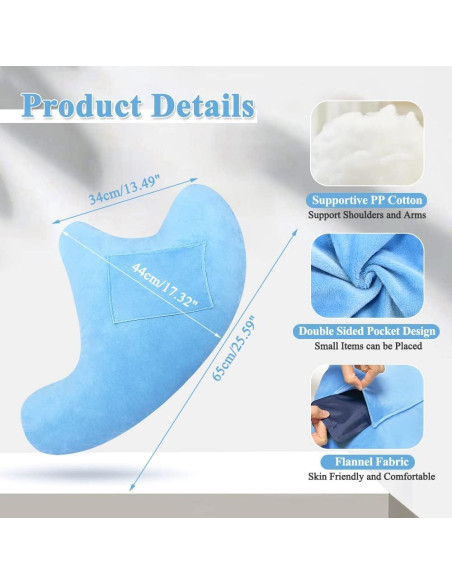 Almohada de recuperación para hombro AOSSA LMH100 azul