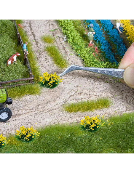 Kit 126 Piezas Grama Estática Rizada Warmtree para Dioramas