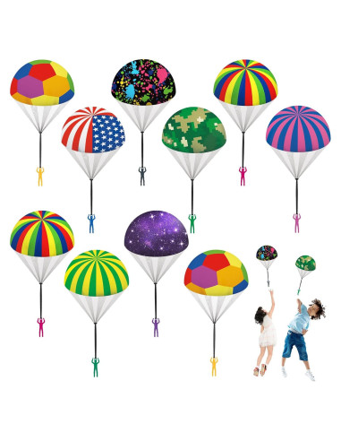 Juguete de Paracaídas Ynybusi - Paquete de 10 Unidades