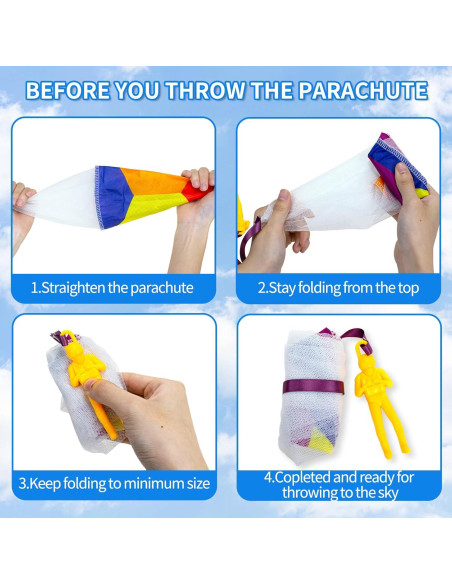 Juguete de Paracaídas Ynybusi - Paquete de 10 Unidades Juguete de Paracaídas Ynybusi - Paquete de 10 Unidades