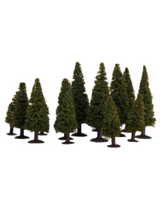 15 Árboles de Cedro Modelo Paisaje Verde Genérico