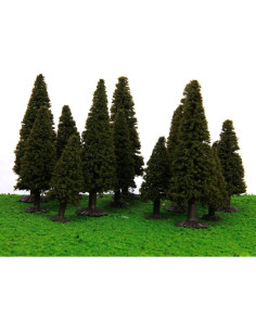 15 Árboles de Cedro Modelo Paisaje Verde Genérico 2