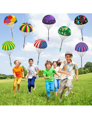 Juguete de Paracaídas Ynybusi - Paquete de 10 Unidades