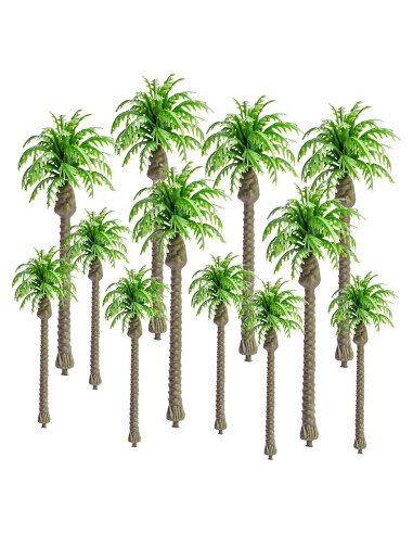 12 Mini Árboles de Palma de Coco BLLREMIPSUR para Diorama