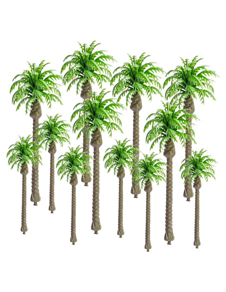 12 Mini Árboles de Palma de Coco BLLREMIPSUR para Diorama