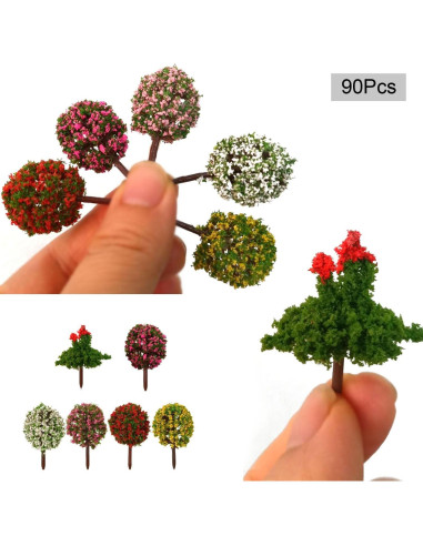 90 Árboles Modelo Miniatura OrgMemory para Diorama Escenario