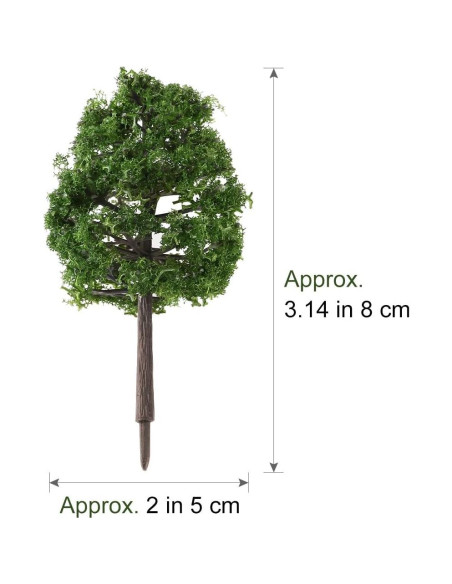 22 Árboles de Modelo Wakauto para Escenografía 8,99 cm