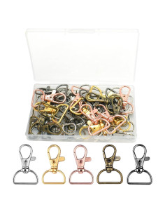 Ganchos de Cierre Giratorio PEOUWNES 40 Piezas 4 cm