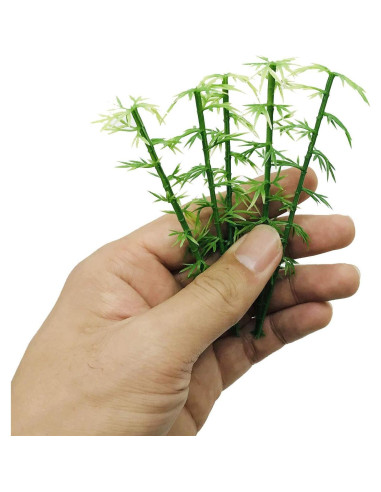 120 Árboles de Bambú Woohome 5 Tamaños Verde Decoración