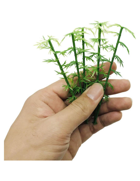 120 Árboles de Bambú Woohome 5 Tamaños Verde Decoración