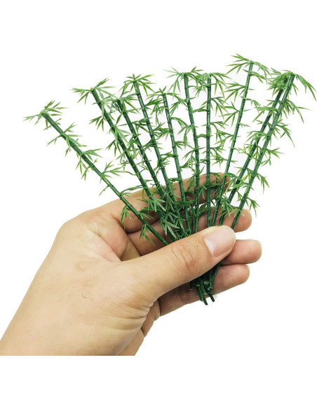 120 Árboles de Bambú Woohome 5 Tamaños Verde Decoración