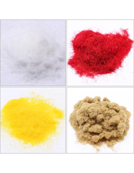 Cayway 10 Piezas Césped Estático 8 Colores 3MM para Modelos