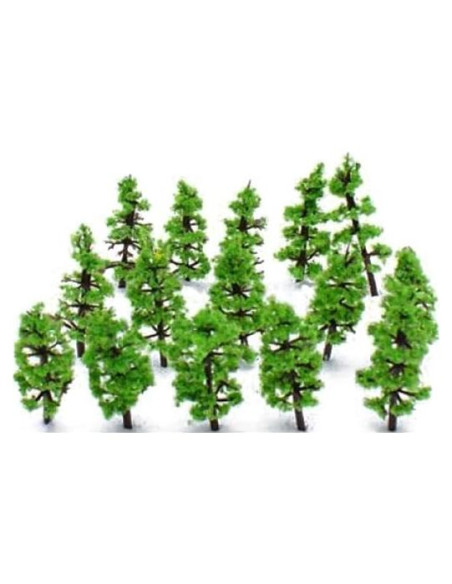 100 Árboles Modelo Falsos Amosfun para Diorama 4x1x2 cm