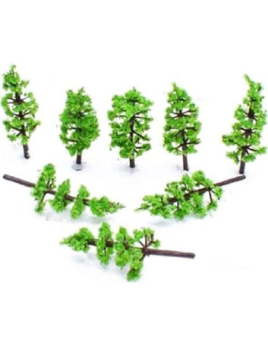 100 Árboles Modelo Falsos Amosfun para Diorama 4x1x2 cm