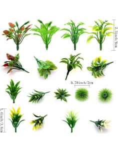 120 Árboles Miniatura SaktopDeco para Diorama y Jardín 2