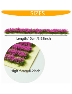 Cayway Kit de Hierba Estática 10 cm - 2 Tiras Coloridas 2