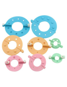 Yansanido Kit de 8 Fabricantes de Pompones de Plástico