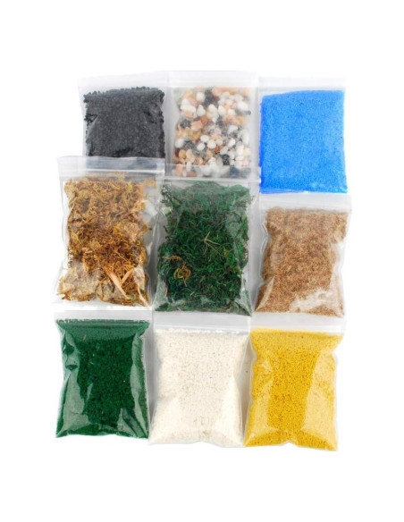 Kit de Paisajismo NWFashion 300g - Piedra, Nieve, Hierba