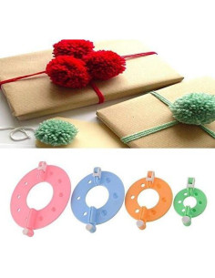 Yansanido Kit de 8 Fabricantes de Pompones de Plástico 2