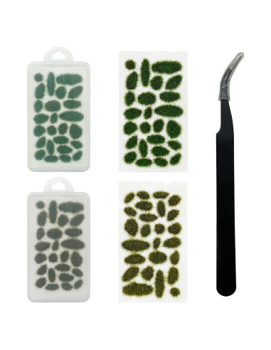 51 PCS Hierba Estática Attuslla Estilo B para Dioramas