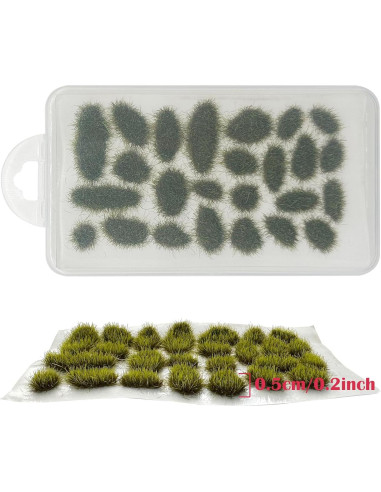 51 PCS Hierba Estática Attuslla Estilo B para Dioramas