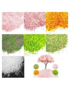 Woohome Kit de Polvo de Árbol 7 Colores para Modelos 20g