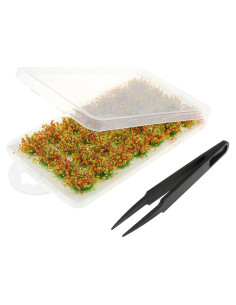 28 Grupos de Hierba Plástica ZZHXSM 14x10mm para Dioramas